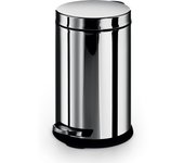 Lineabeta - sestei cubo de basura de acero pulido con tapa y cubo 3 l