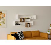 Estante de pared karen blanco nogal