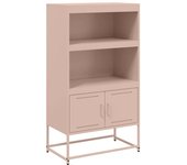 Aparador de acero rosa 68,5x38,5x123,5 cm