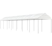 Maison exclusive - cenador con techo polietileno blanco 15,61x2,28x2,69 m