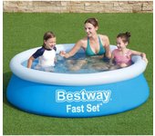 Piscina hinchable redonda fast set 183x51 cm azul