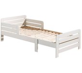Cama evolutiva de 90x140 a 90x200 con somier vipack jumper - blanco