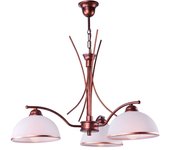 Lamkur patrycja retro lámpara de techo colgante multi brazo marrón, 3x e27