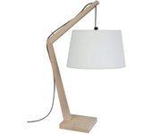 Lámpara de noche tosel kran tambour metal arqueado natural d30 x h50 cm