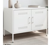 Maison exclusive - mueble de tv de acero blanco 68x39x50,5 cm