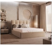 Canapé abatible 160 x 200 cm - terciopelo - beige - mirdal de pascal morabito