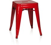 Taburete vantaggio métalico rojo hjh office