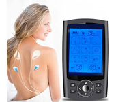 Masajeador de pulso electrónico estimulador de alivio del dolor de terapia muscular de 36 modos negro