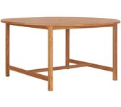 Mesa de jardín，mesa para exteriores，mesa de patio de madera de teca maciza 150x76 cm cfw55765