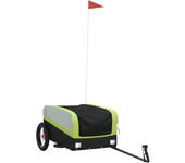 Remolque para bicicleta hierro negro y verde 30 kg cfw12927