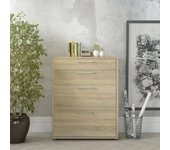 Aparador lydie, bufé de salón, aparador de salón, despensa de cocina, 89x40 h113 cm, roble