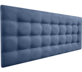 Cabecero cama oslo tapizado en tejido en antimanchas azul 105*70 cm
