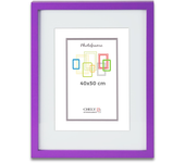 Marco con paspartu 40x50cm (int 30x40cm) morado mod 351 cuadro ideal para fotos