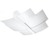 Sollux lighting celia plafón decorativo empotrado, blanco, 3x e27