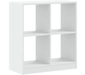 Estantería de madera de ingeniería blanca 68,5x32x75 cm