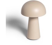 Ledkia lámpara de mesa led portátil con batería usb recargable uyanga beige