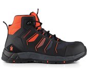 Scruffs - botas de seguridad glide, color negro/naranja talla 42 (8)