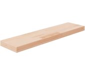 Tabla de estantería madera maciza roble sin tratar 80x20x4 cm