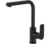 Roca a5a836enb0 cala grifo monomando fregadero cocina caño giratorio negro mate