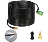 Manguera para limpiador de alta presión flexible descanso limpieza negra de 15 m limpieza
