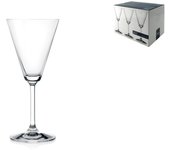 6x copas de vino de vidrio transparente jazz cl16, h&h