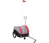 Remolque para bicicleta hierro negro y rojo 30 kg cfw96761