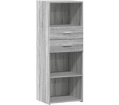 Aparador alto | aparador de comedor | armario de cocina madera de ingeniería gris sonoma 45x42,5x124 cm cfw75504