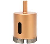 Broca de sierra de corona con vástago triangular para mármol, cerámica, baldosas, hormigón, pared, 40-60 mm, para taladradoras y taladros de me