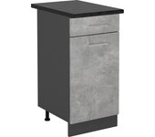 Vicco mueble bajo de cocina r-line, hormigón, 40 cm , et antracita