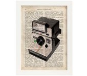 Poster de camara polaroid. láminas de camaras de fotos antiguas. decoracion de fotografia. marco negro - a3
