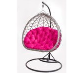 Cojines para mecedora de jardín 110 x 100 cm | cojín para silla colgante rosa | cojín para silla colgante hamaca / cojín para jardín