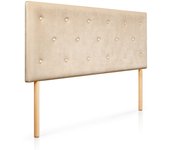 Cabecero velvet cabecero de cama tapizado para camas de 105 (115 x 100 cm) terciopelo champagne sueños zzz