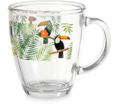6 taza de cristal tucano decoración cc 380 transparente chio