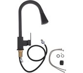Grifo para fregadero de cocina 2 en 1 en acero inoxidable y latón