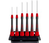 Wiha juego de destornilladores de precisión picofinish® con cabeza esférica hexagonal, de 7 unid., incl. soporte (42993)