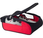 Bolsa para zapatos de golf, bolsas para zapatos de golf para hombres/mujeres, bolsas de transporte con cremallera (rojo y negro)