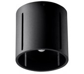 Sollux inez - 1 luz de techo empotrada en negro, g9