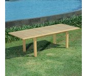 Mesa extensible constantine de teca maciza 174/234 x100 cm