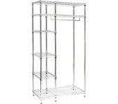 Kit perchero estantería metálica archimede 46 x 91 x h.cm. 180 cocina baño garaje vestidor