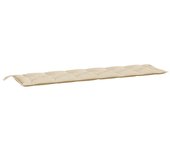 Cojín exterior | cojín de banco de jardín tela oxford beige 200x50x7 cm cfw64016