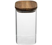 5five - tarro de cristal con tapa de acacia hermet 1,3l