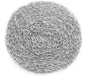 Vevor cadena de anillos de acero al carbono galvanizado, 1/4 x 100', carga de trabajo de 1540 lb, con dos anillos para remolcar y colgar