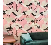 Papel tapiz adhesivo elegante y refinado para sala aironi rosa