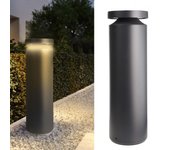 Farola led moderna 24w ip65 poste de luz de aluminio regulable dali2.0/dt6 luz de jardín borde de piscina estacionamiento 230v 60cm