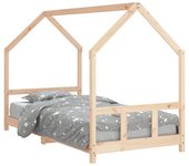 Cama individual | cama para adultos | estructura de cama infantil madera maciza de pino 90x190 cm cfw820657