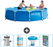 Paquete de piscina - intex - alrededor - 305x305x76 cm + accesorios cb120