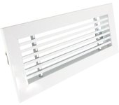 Rejilla rectangular de impulsión para aire acondicionado por conductos lineal lamas a 0º 600x100