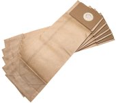 Vhbw 5x bolsa compatible con nilfisk gu 455 dual, vu500 aspiradora - papel, 40,9 cm x 12,9 cm, marrón