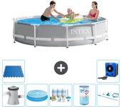 Paquete de piscina - intex - alrededor - 305x305x76 cm + accesorios a2069