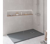 Koes - plato de ducha de resina modelo nilo – 70x170 – antracita ral 7016